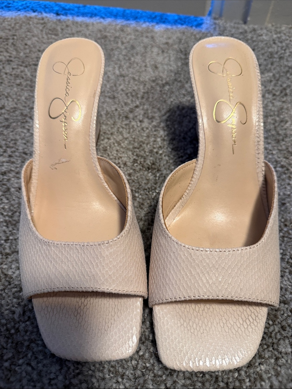 Jessica Simpson Nude Slide Heels for Women